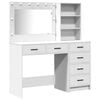 vidaXL Mesa de tocador 2 pcs Blanco 78.5 x 41 x 135 cm
