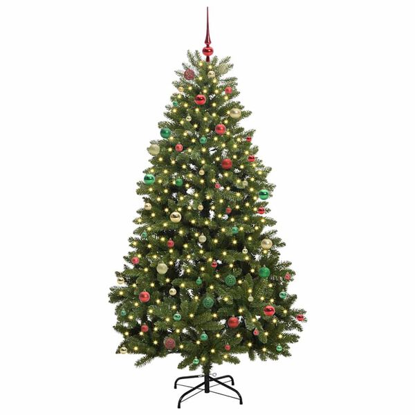 vidaXL &Aacute;rbol de Navidad artificial Verde 210 cm PVC y Metal