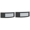 vidaXL Apliques de exterior 2 unidades acero inoxidable negro