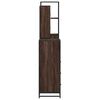 vidaXL Set de muebles baño 4 pzas madera contrachapada roble marrón