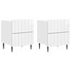 vidaXL Armario de Noche 2 uds. Brillante 43 x 34,5 x 49,5 cm