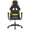 vidaXL Silla gaming tela verde claro y negro