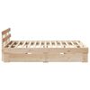 vidaXL Estructura de cama Marr&oacute;n 120 x 200 cm Madera de pino macizo