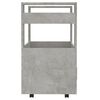 vidaXL Carrito de cocina madera contrachapada gris hormig&oacute;n 60x45x80cm