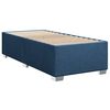 vidaXL Cama box spring con colch&oacute;n tela azul 80x200 cm