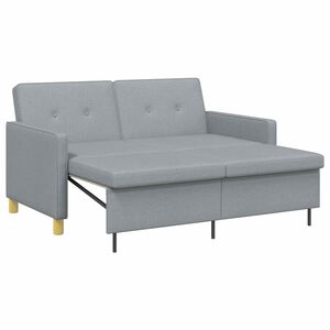 vidaXL Sof&aacute; cama desplegable Gris Claro 154 x 94,5 x 80,5 cm
