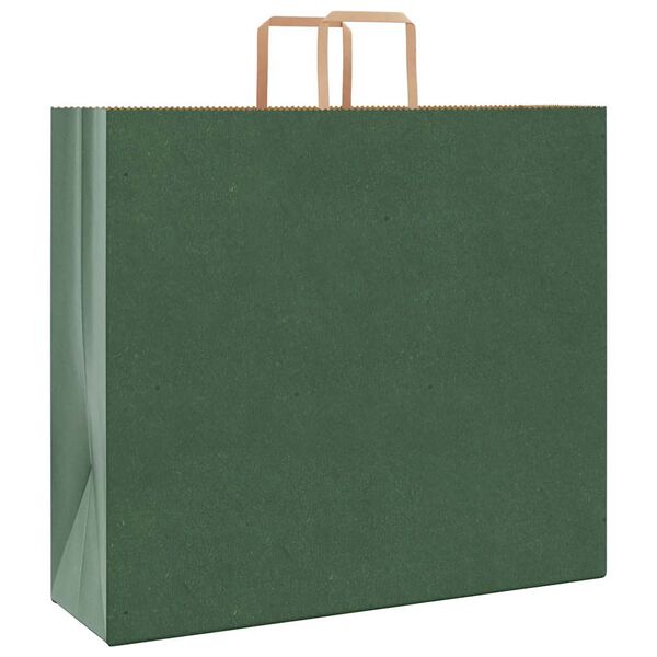vidaXL Bolsas de papel con asas 50 uds verde 54x15x49 cm