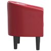 vidaXL Sill&oacute;n cuero sint&eacute;tico rojo tinto