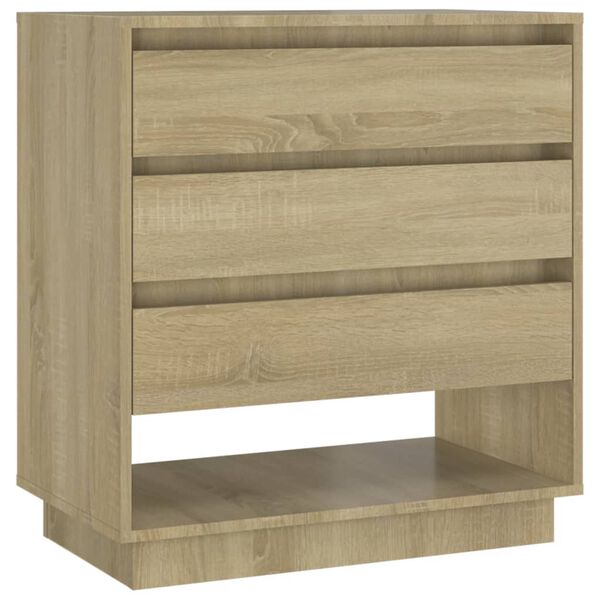vidaXL Aparador de madera contrachapada roble Sonoma 70x41x75 cm