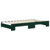 vidaXL Sof&aacute; cama nido con cajones terciopelo verde oscuro 100x200 cm