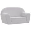 vidaXL Sillón desplegable para niños gris claro