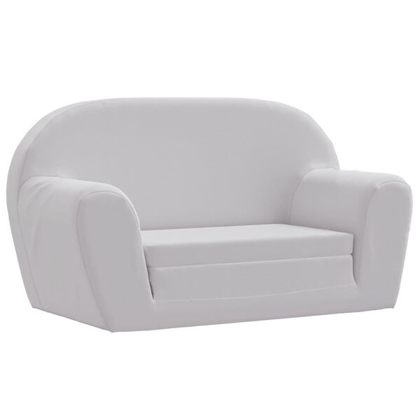 vidaXL Sillón desplegable para niños gris claro