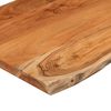 vidaXL Encimera de ba&ntilde;o rectangular madera maciza acacia 120x60x2,5 cm