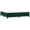 vidaXL Estructura Estructura de cama con somier terciopelo verde oscuro 200x200 cm