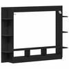 vidaXL Gabinete de TV Roble negro 152 x 22 x 113 cm