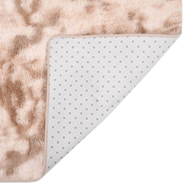 vidaXL Alfombra peluda crema 300x200 cm