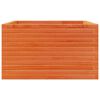vidaXL Jardinera de madera maciza de pino marr&oacute;n cera 80x80x45,5 cm
