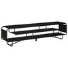 vidaXL Soporte de TV 180 x 36 x 45 cm Roble Negro Madera de ingenier&iacute;a