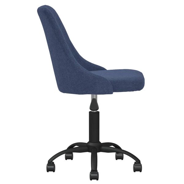vidaXL Sillas de comedor giratorias 4 unidades tela azul