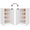 vidaXL Mueble zapatero de madera contrachapada blanco 30x35x70 cm