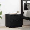 vidaXL Mueble cama con caj&oacute;n 2 pcs Roble Negro 40 x 39 x 40cm