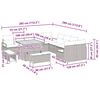 vidaXL Conjunto de sofá de jardín con cojín 13 pcs Beige y Gris Claro