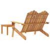 vidaXL Juego de muebles de jardín Adirondack 2 piezas madera acacia