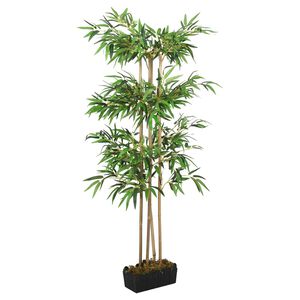 vidaXL &Aacute;rbol de bamb&uacute; artificial con 380 hojas verde 80 cm
