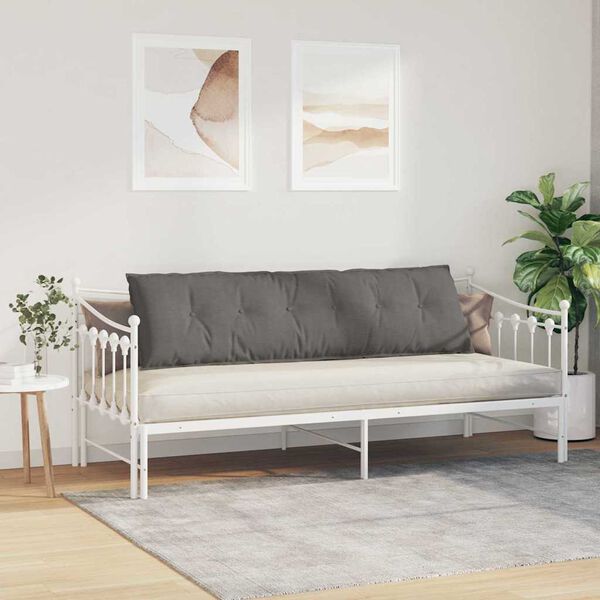 vidaXL Coj&iacute;n de Espalda Gris Claro 180 x 50 cm Tela de pana