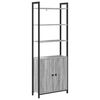 vidaXL Estanter&iacute;a para libros 6 niveles 60 x 24 x 161 cm Gris Sonoma