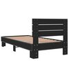 vidaXL Estructura de cama madera de ingenier&iacute;a y metal negra 75x190 cm