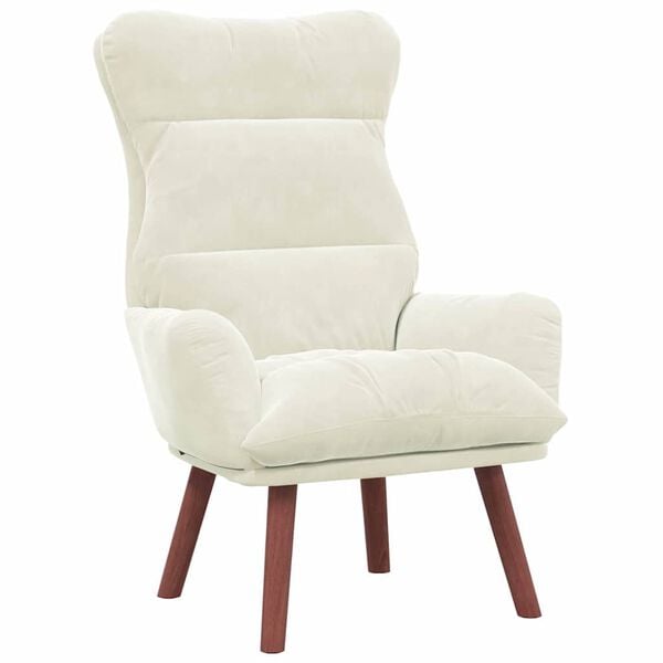 vidaXL sill&oacute;n Crema 69 x 74 x 93 cm Terciopelo