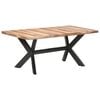 vidaXL Mesa de comedor de madera acacia acabado miel 180x90x75 cm