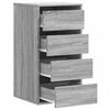 vidaXL Cajonera de esquina madera ingeniería gris Sonoma 40x41x76 cm
