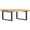 vidaXL Estante de lavabo de pared acero y madera maciza de acacia