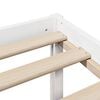 vidaXL Cama con estanter&iacute;a sin colch&oacute;n madera maciza blanca 120x200 cm