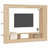 vidaXL Mueble de TV madera de ingenier&iacute;a roble Sonoma 152x22x113 cm