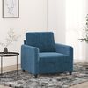 vidaXL Sill&oacute;n de terciopelo azul 60 cm