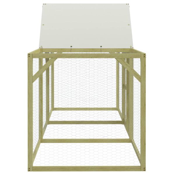 vidaXL Gallinero madera maciza de pino impregnada 300x100x150 cm