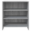 vidaXL Aparador de madera de ingeniería gris Sonoma 70x40,5x75 cm