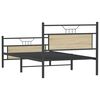 vidaXL Estructura de cama sin colch&oacute;n 107x203 cm madera roble Sonoma