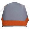 vidaXL Tienda de camping Gris y naranja 420 x 420 x 227 cm Poli&eacute;ster