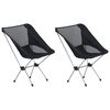 vidaXL Sillas camping plegables 2 uds con bolsa aluminio 54x50x65 cm