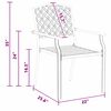 vidaXL Silla de Jard&iacute;n 2 pcs Antracita 56 x 65 x 89 cm Acero