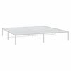 vidaXL Estructura de cama sin colchón metal blanco 193x203 cm