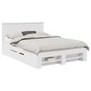 vidaXL Estructura de cama 140 x 200 cm Madera de ingenier&iacute;a
