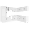 vidaXL Mueble cocina Kalmar blanco brillo 14 pzas madera contrachapada