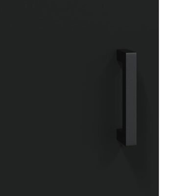 vidaXL Armario de pared madera de ingeniería negro 60x31x60 cm