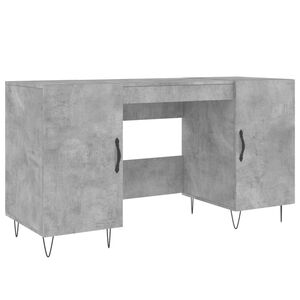 vidaXL Escritorio madera de ingenier&iacute;a gris hormig&oacute;n 140x50x75 cm