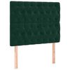 vidaXL Cama box spring con colch&oacute;n terciopelo verde oscuro 90x190 cm